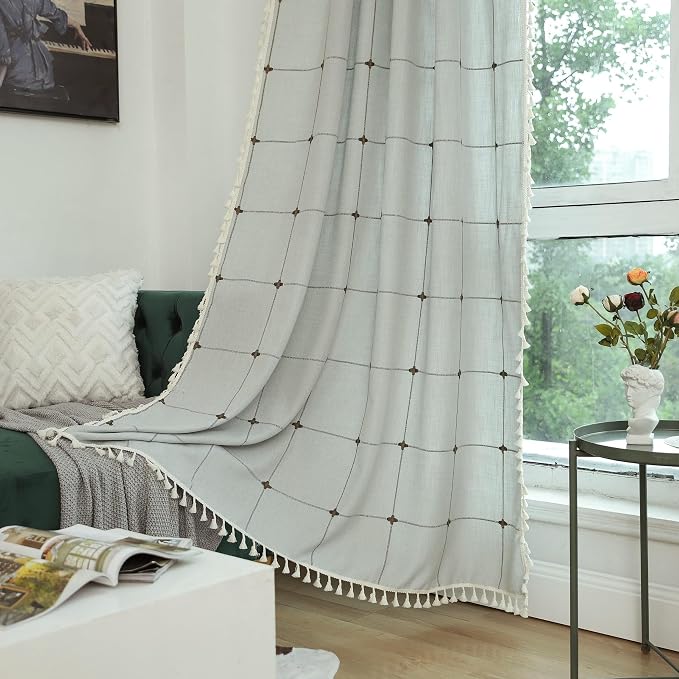 Sutuo Home Boho Curtains for Living Room Bedroom Office, Bohemian Drape Light by SutuoHome