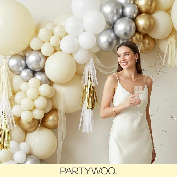 PartyWoo Pastel Yellow Balloons 100pcs Light Pale Yellow Color | 36 18 12 10 5 - Image 9
