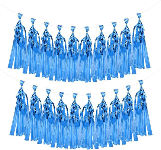 MECCANIXITY 20Pcs Shiny Tassel Garland Banner Tissue Paper by MECCANIXITY