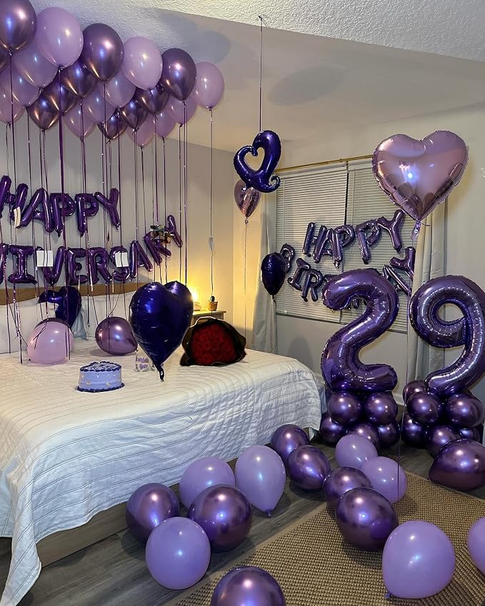 Purple Number 3 Balloon 40 Inch, 3rd Birthday Party Decorations Men Women | - Image 9