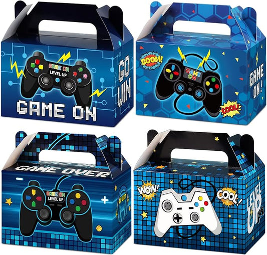 24 Pieces Video Game Party Boxes Gamer Party Favor Candy Goodies Treat Boxes by Tevxj