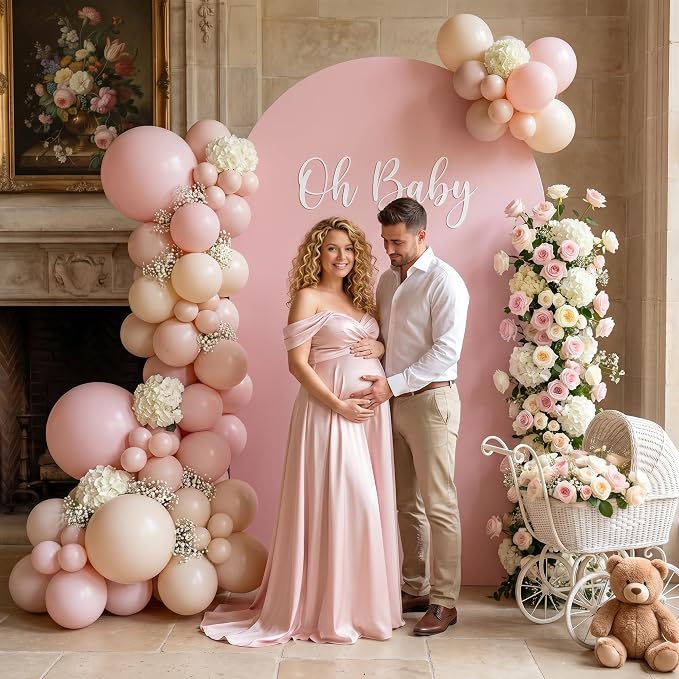6FT Arch Backdrop Stand, Metal Gold Wedding Arch Frame | - Image 6