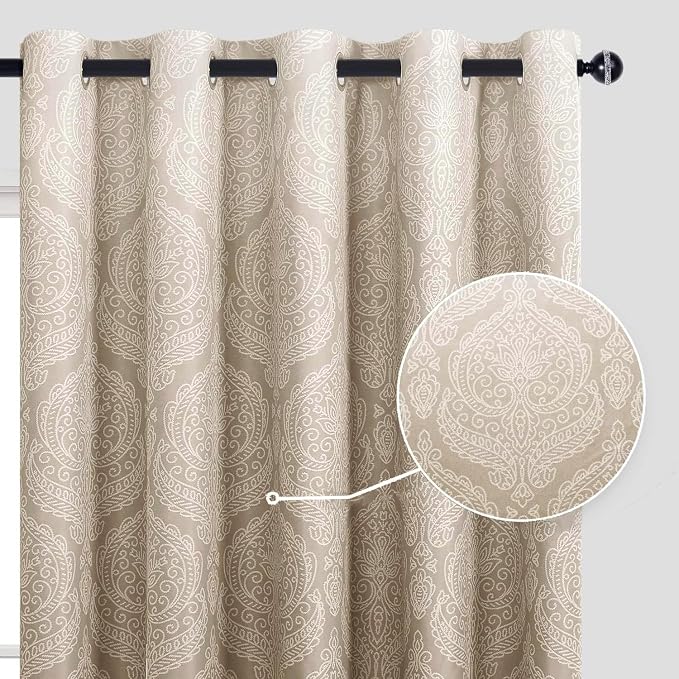 DWCN Ombre Blackout Curtains for Bedroom - Image 2