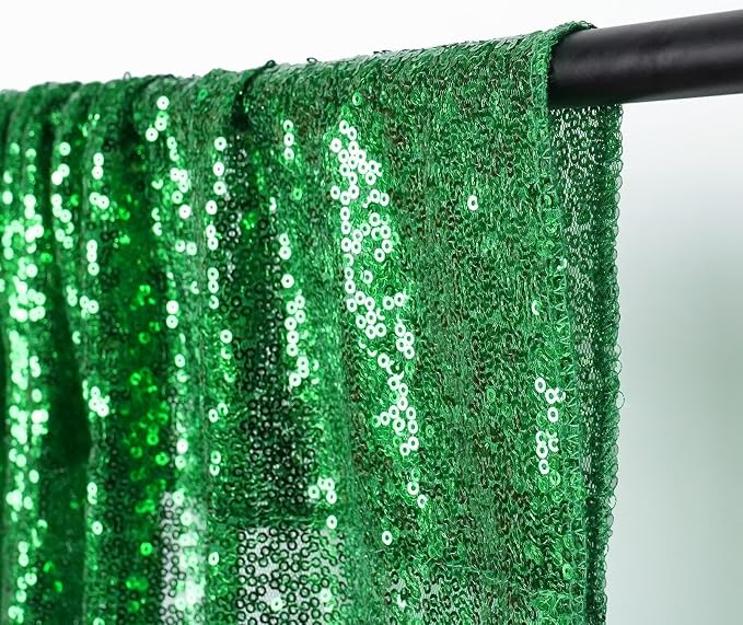 Eternal Beauty Green 3mm Sequin Backdrop 6x8 Ft - Image 8