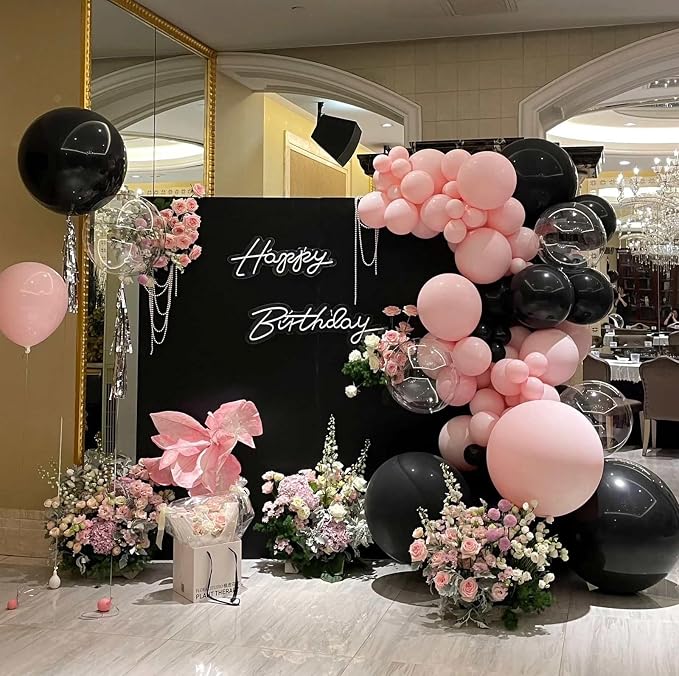 Pink Balloons 18 Inch 24 Pack Matte Helium Latex Round Balloons - Image 5