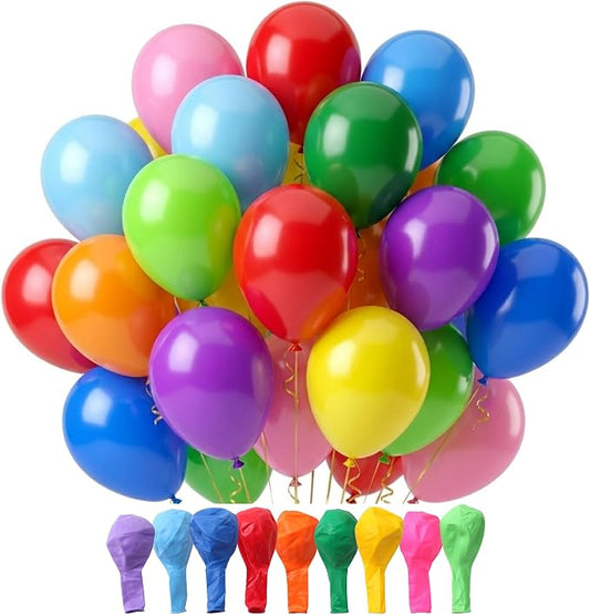 Mr. Pen- Balloons Assorted Colors, 12 Inch, 54 Pack | Mixed Color Latex Balloons by MrPen