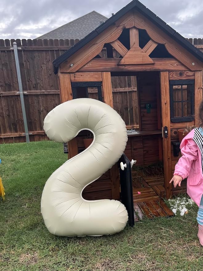 40 Inch Cream Number 6 Balloon Birthday Party Decorations - Image 9