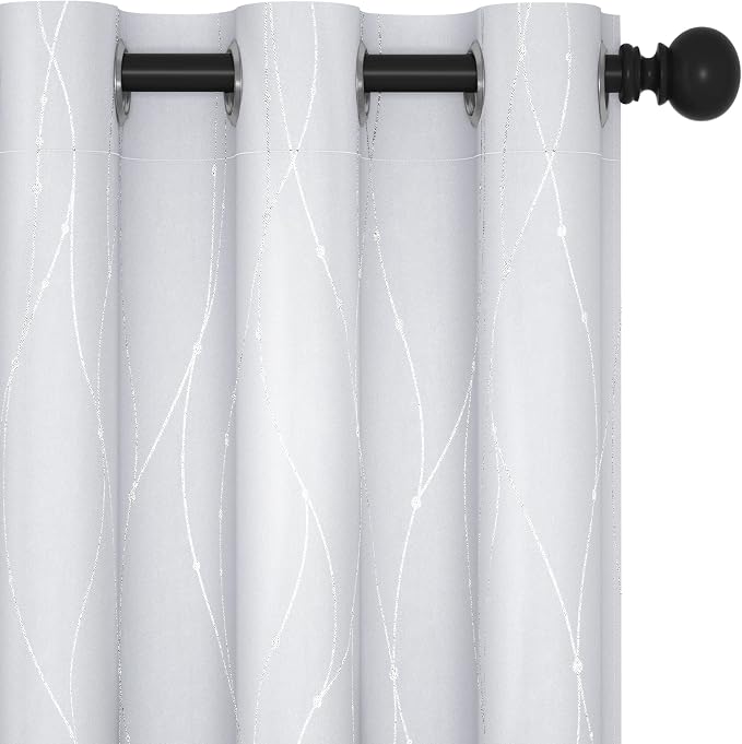 Deconovo Living Room Curtains 63 Inches Long, Thermal Insulated, Room Darkening by Unknown