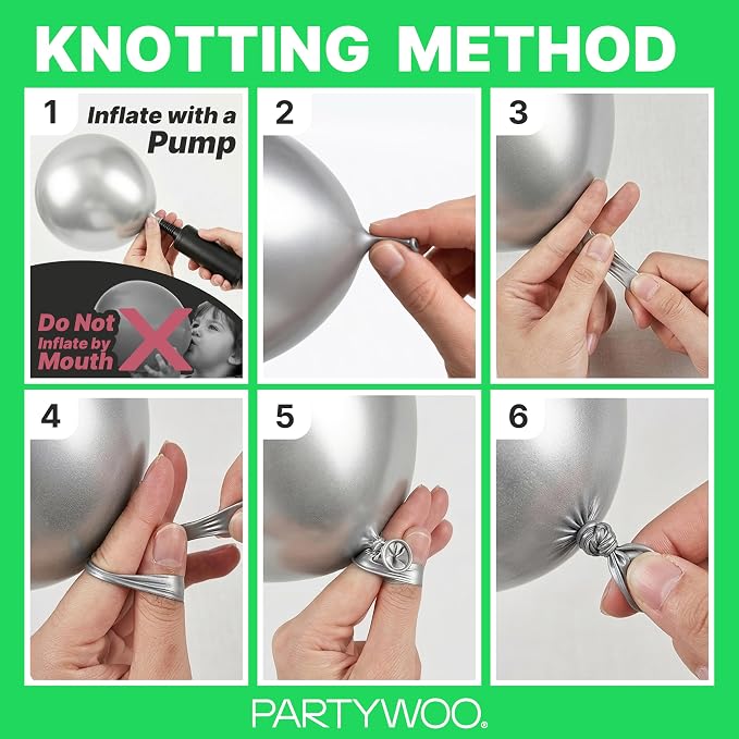 PartyWoo Green Balloons 140pcs Different Sizes of 18 12 10 5 Inch | Balloons - Image 7