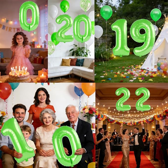 40 Inch Number 19 Balloons for 19th Birthday Party Decorations, 0-100 Fruit - Image 7