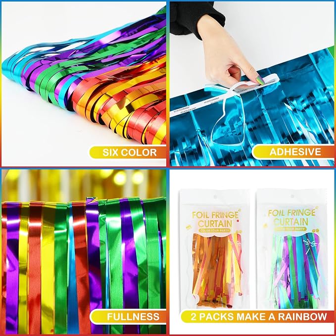 Rainbow Party Decorations, Pride Decorations, Photobooth Prop - Image 5