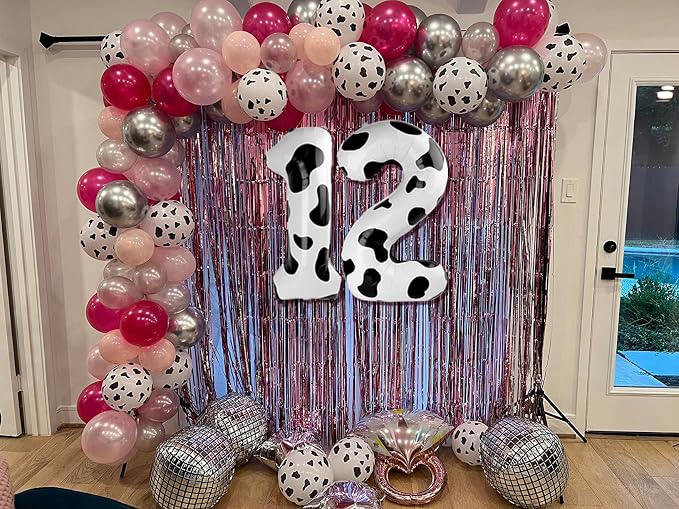 Cow Print 5 Balloon - Image 4