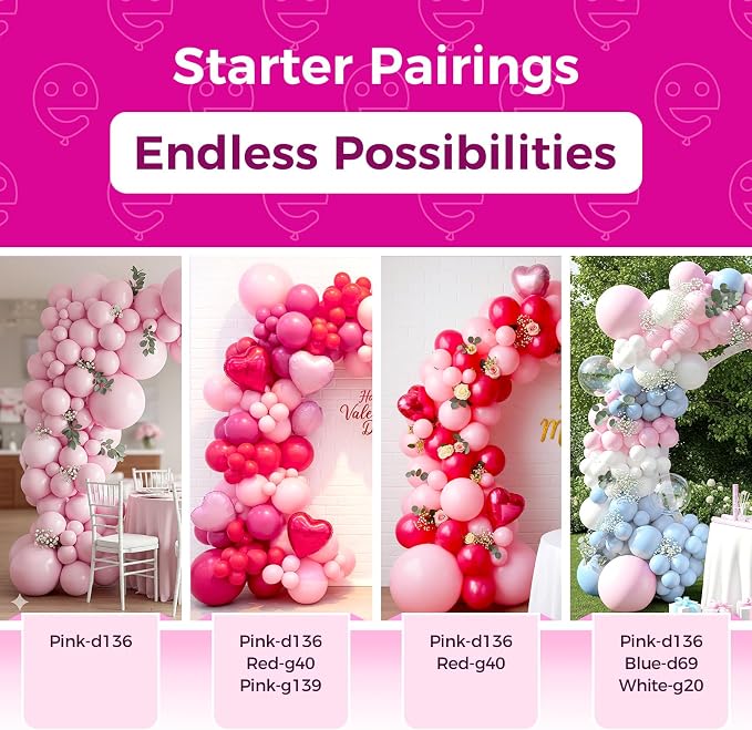 Bezente Pastel Pink Latex Round Helium Party Balloons 100 Pack 12 inch | Light - Image 4