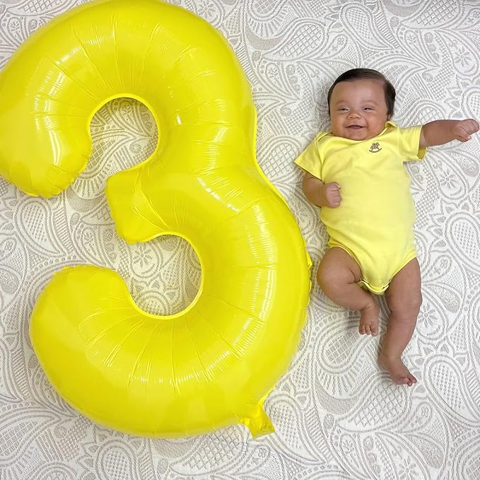 Yellow Number 7 Balloon 40 Inch, 7th Birthday Party Decorations Men Women | - Image 7