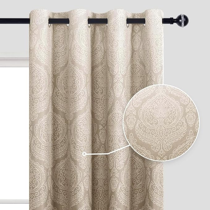 DWCN Ombre Blackout Curtains for Bedroom - Image 2