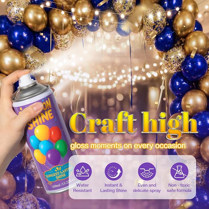 Balloon Shine Spray 15 oz : Silicone High Gloss - Image 2