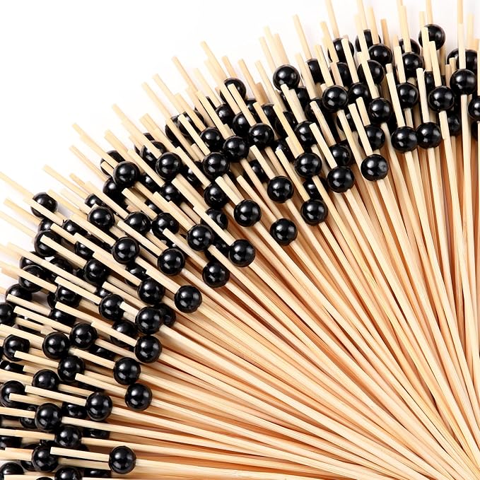 Reallnaive 300 Pcs Cocktail Pick Pearl Fancy Toothpick by Unknown