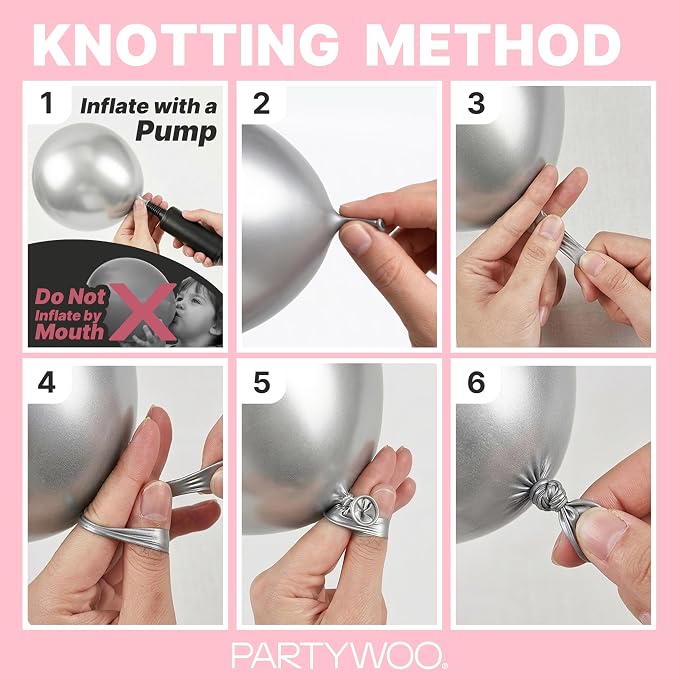 PartyWoo Baby Pink Balloons 100pcs Pastel Pale Light Pink Color | 36 18 12 10 5 - Image 7