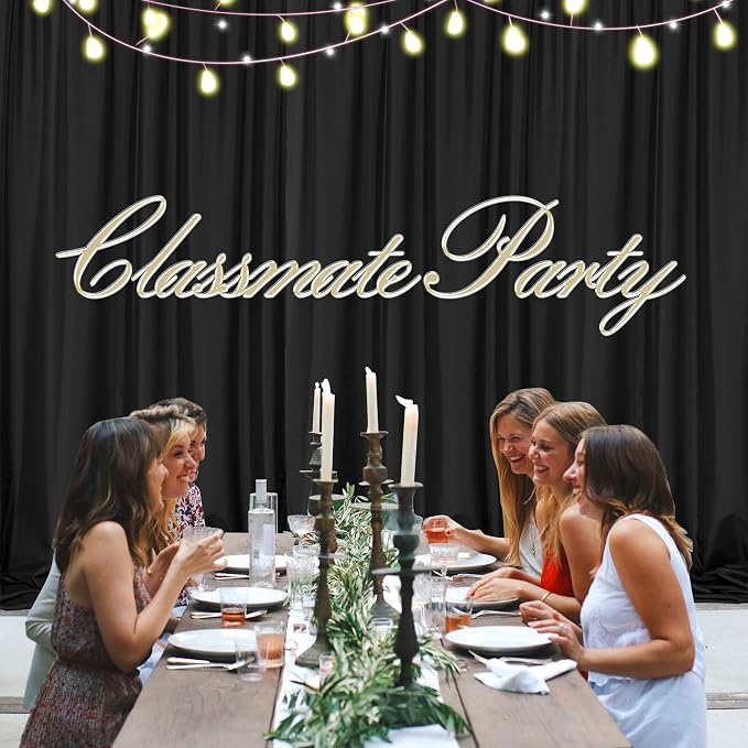 10ft x 7ft Black Backdrop Curtain - Image 4