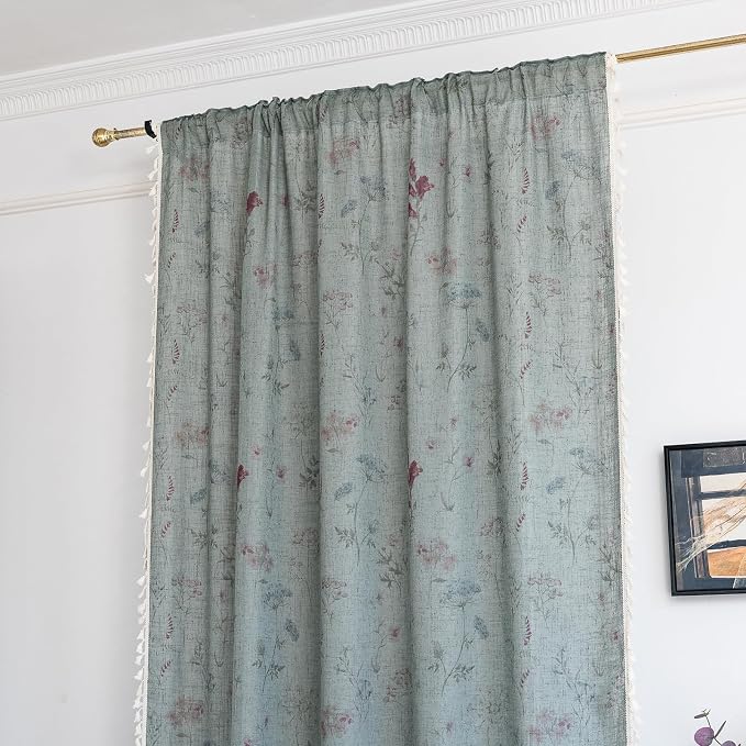 ENJOYBRIDAL Floral 84 Inch Curtains - Image 2