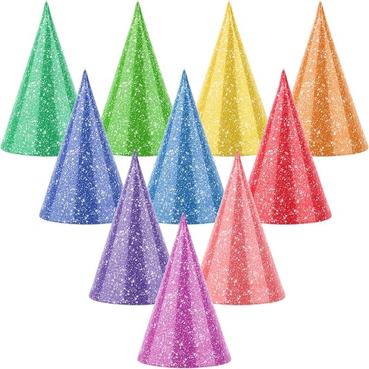 10 Pcs Mini Birthday Hats for Stuffed Animals Paper Cone Tiny Party Hats for by Adecortalk