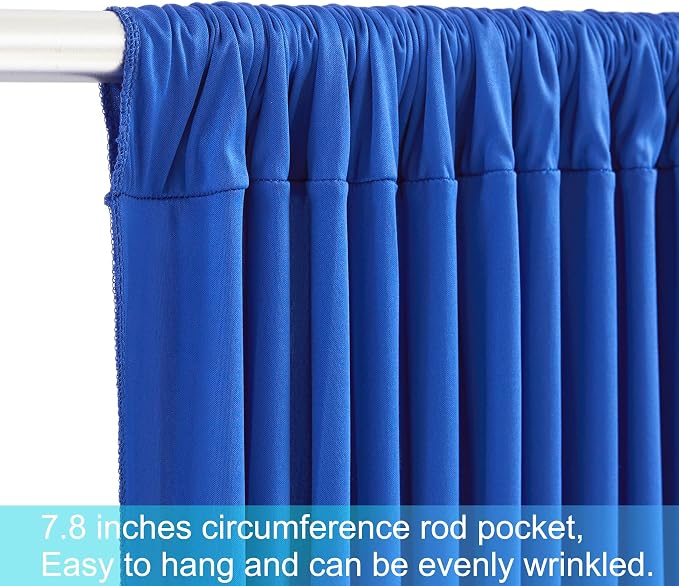 6 Panels Royal Blue Backdrop Curtains - Image 6