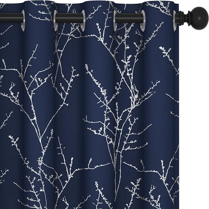 Deconovo Living Room Curtains 63 Inches Long, Thermal Insulated, Room Darkening by Unknown