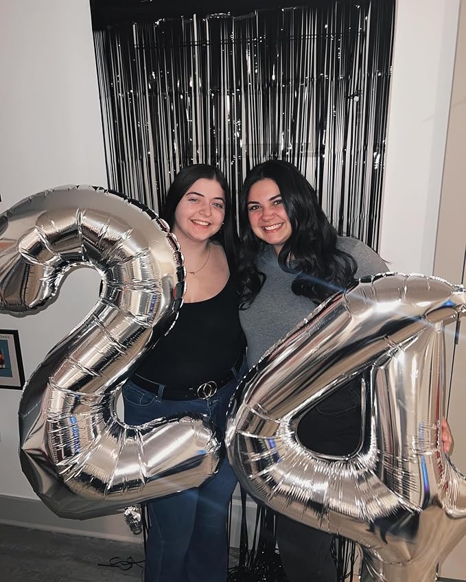 40 Inch Silver Number 0 Balloon Birthday Party Decorations - Image 3