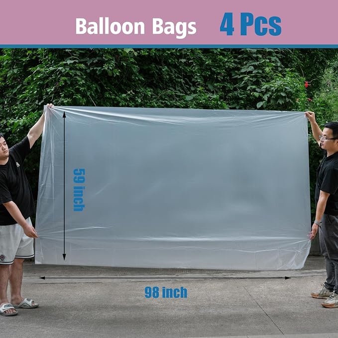 4 Pcs 59" x 98.4" Balloon Bags to Transport balloons - Image 2
