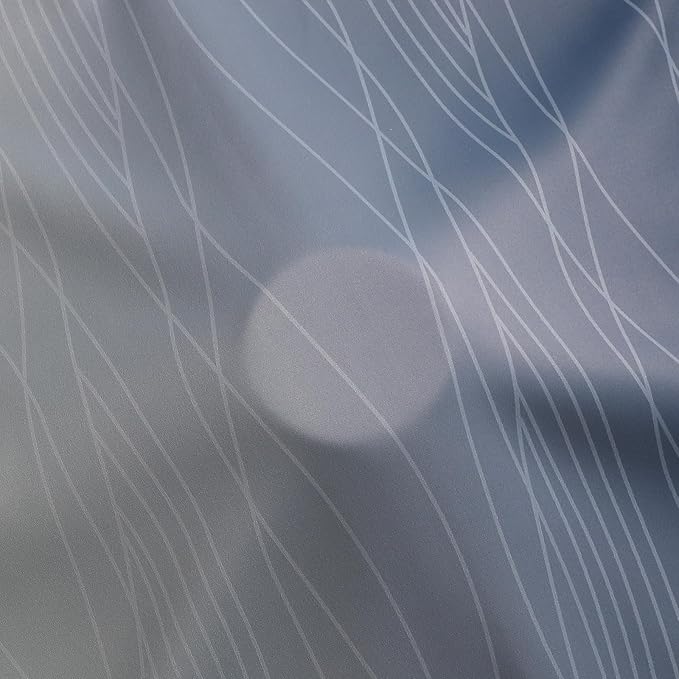Sage Green and Navy Blue Gradient Blackout Curtains - Image 8