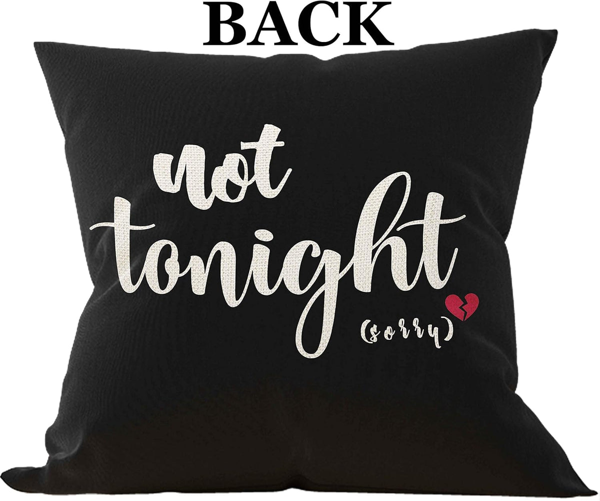Mancheng-zi Bridal Shower Gift,Bridal Gift Pillows Covers 18x18,Bachelorette Gifts for Bride,Wedding Gifts for Bride,Clever Bridal Shower Gifts,Bachelorette Gifts for Bride Naughty(Black)