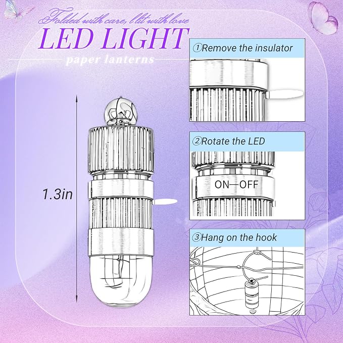 Light Purple Chinese Paper Lanterns - Image 7
