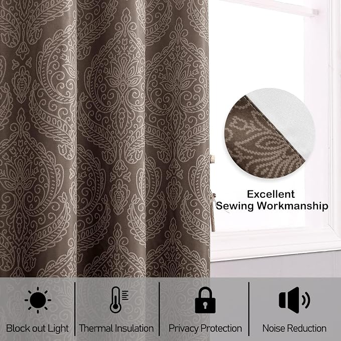 DWCN Brown Ombre Short Curtains - Image 6
