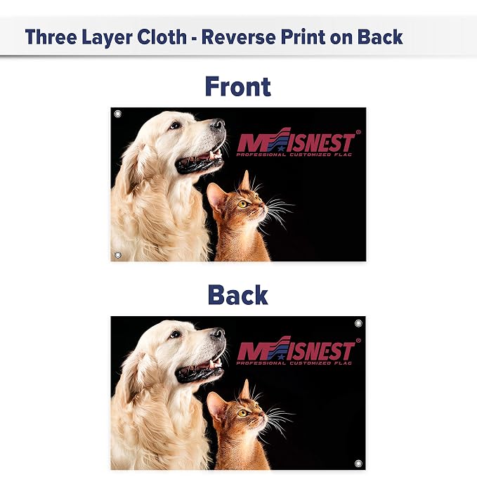 Double Sided Custom Flag 4x6 FT Personalized Outdoor Flags Banners Design Print - Image 6