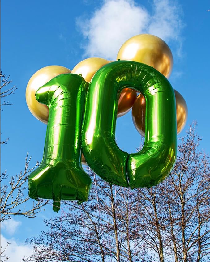 Green 10 Balloon - Image 8