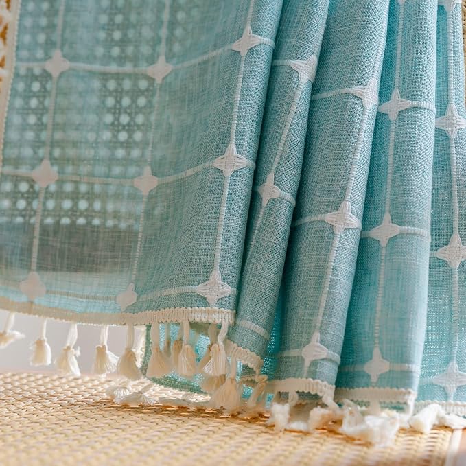 Sutuo Home Boho Curtain Plaids for Bedroom, Vintage Gingham Curtains Cottage - Image 8