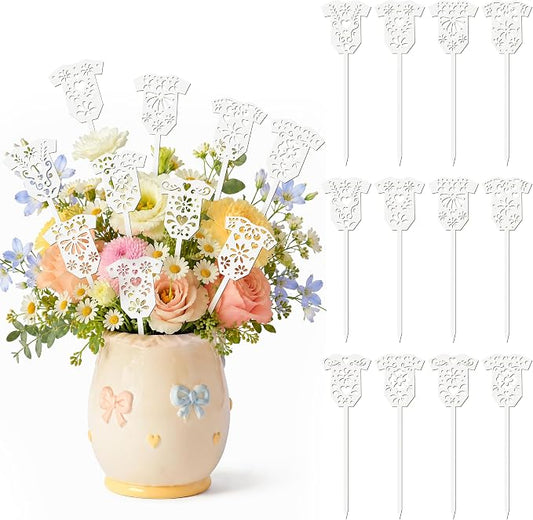 TICIAGA Cielito Lindo Bodysuit Wooden Picks Baby Shower Floral Vase Decor | by TICIAGA