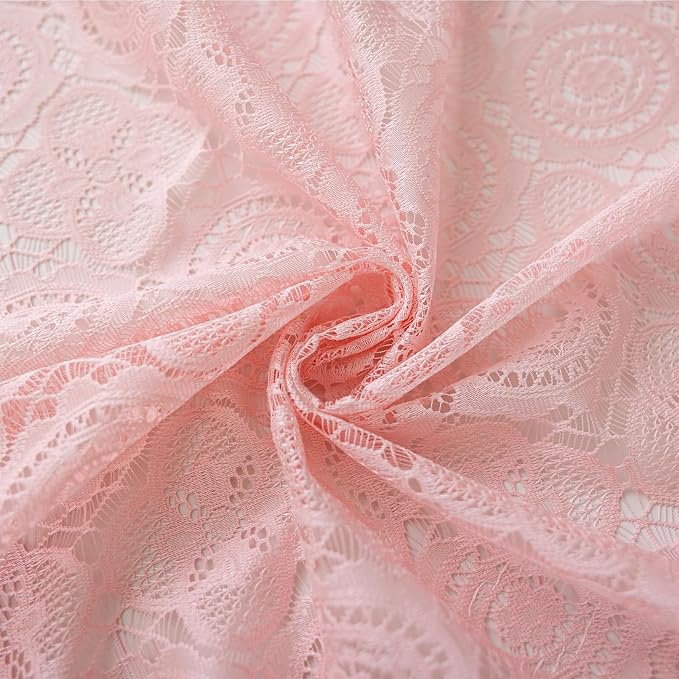 YJ YANJUN Boho Lace Curtains 84 inch 2 Panels, Light Filtering Drapes - Image 7