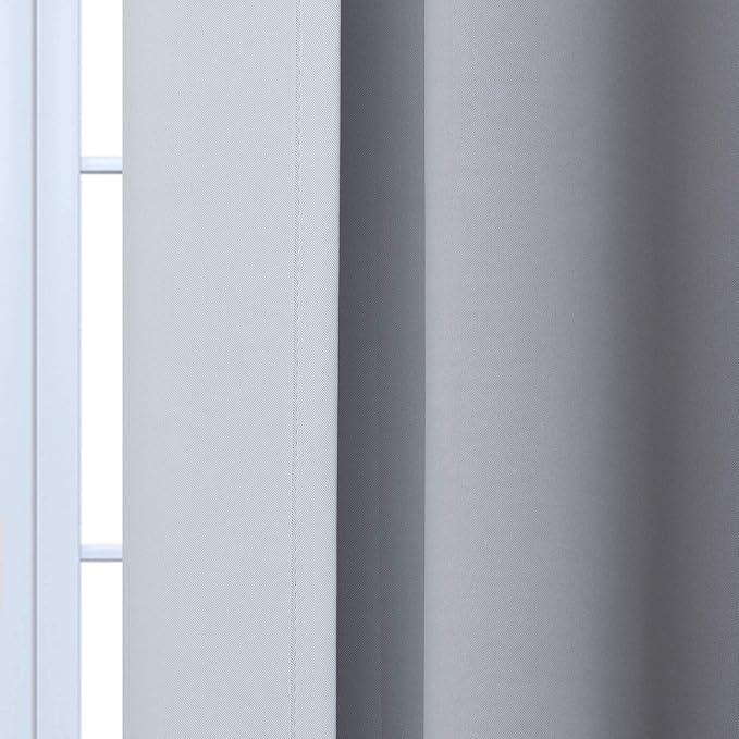 Yakamok Ombre Curtains Black and Greyish White - Image 3