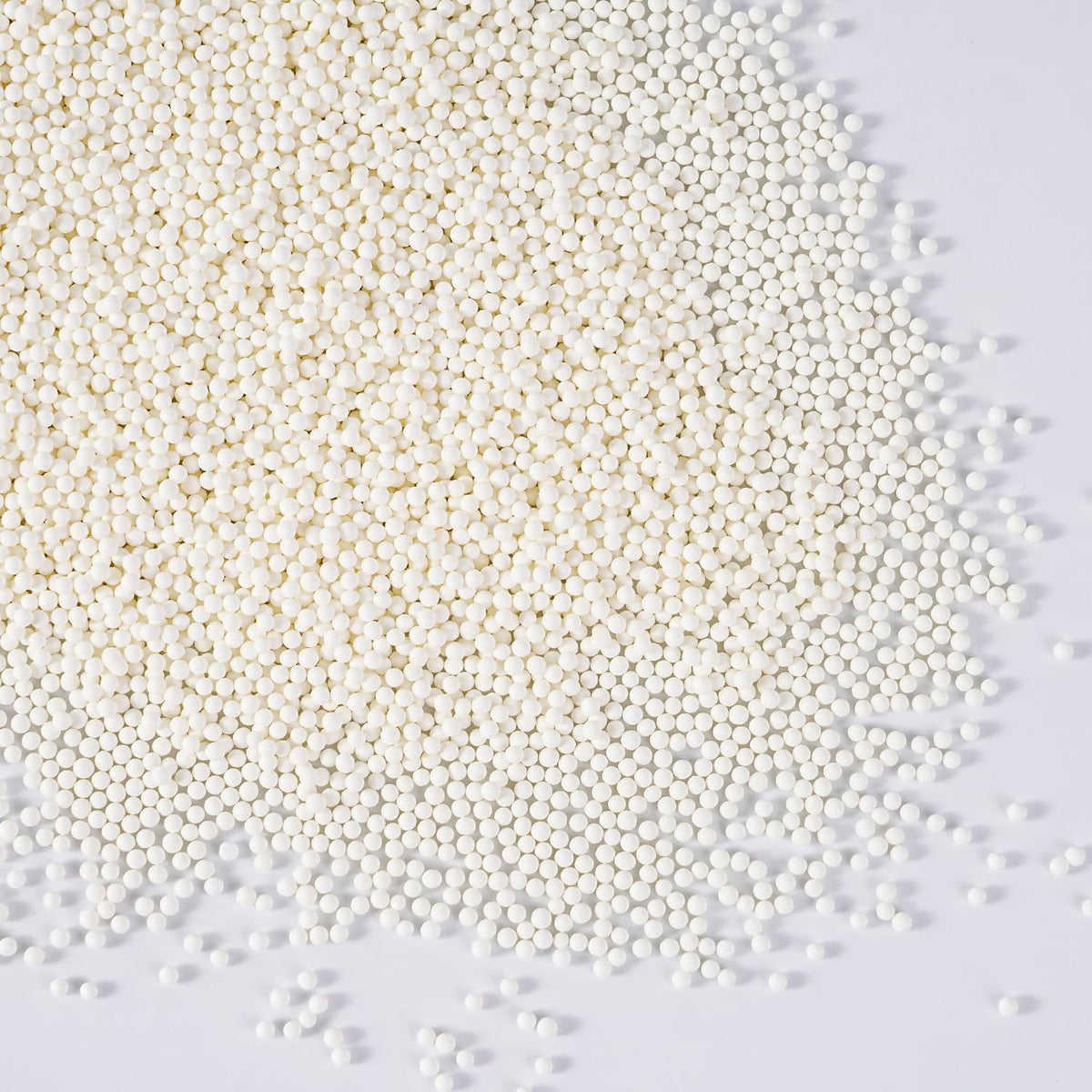 White Nonpareils Sprinkles, Edible 2mm Pearl, White Sprinkles for Cake Decorating, Cake Pops, Cupcakes, Cookies, Macaron, and Ice Cream(120g/4.23oz)