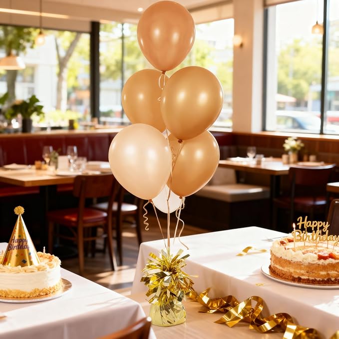 Balloon Weights Light Gold 6Pcs | Perfect - Image 5