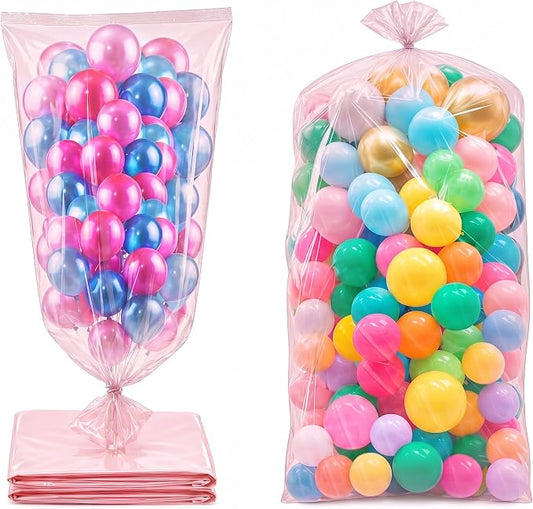 2 Pcs 98.4 x 59 Inches Rouge Pink Large Balloon Bags by Toosci