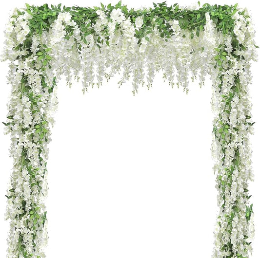 Findosom Wisteria Artificial Flowers Garland, Flower Garland Decorations by Findosom