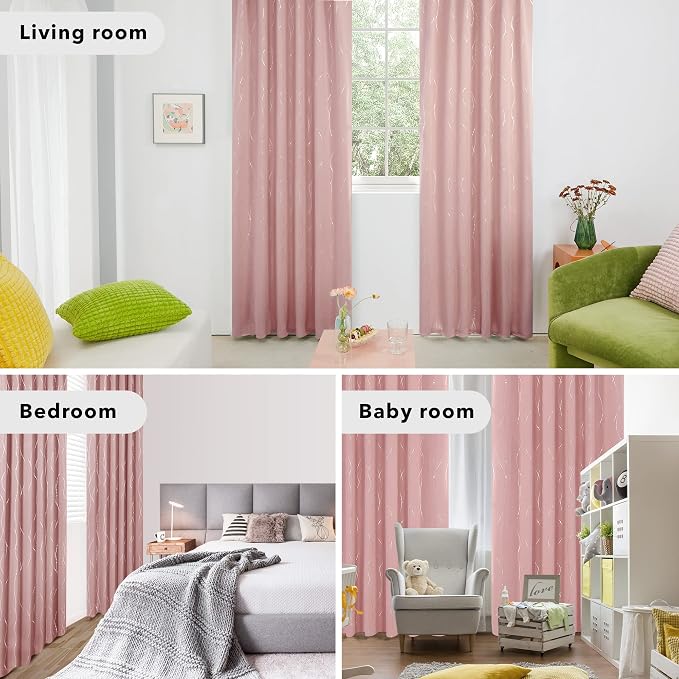 Deconovo Blackout Back Tab Curtains - Image 6