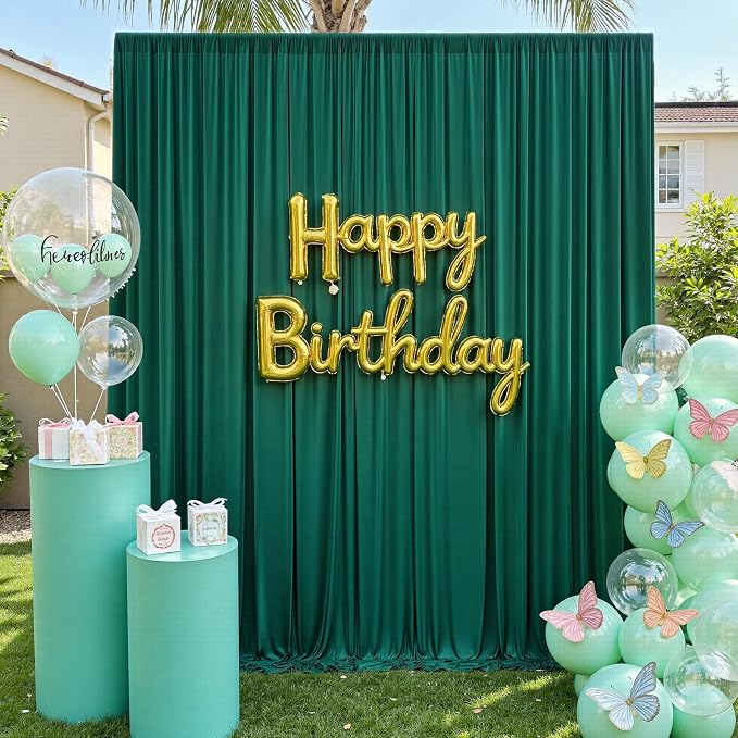 50ft×12ft Forest Green Backdrop Curtains - Image 7
