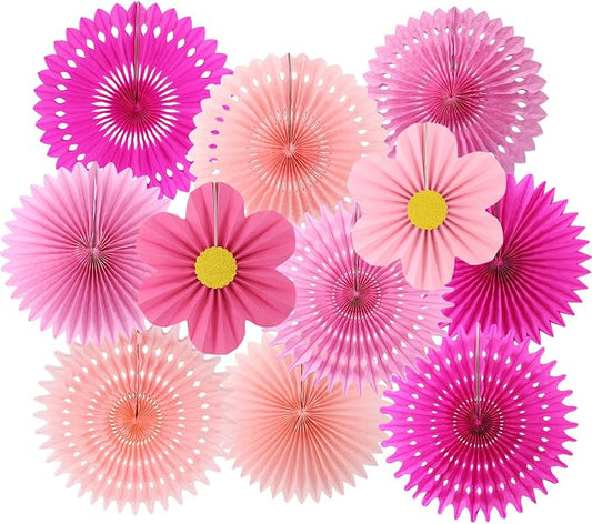 zilue Paper Fans Party Decorations Paper Flowers Decorations by zilue