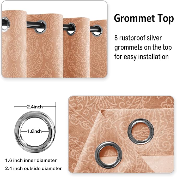 DWCN Ombre Curtains 63 inches Long - Image 5