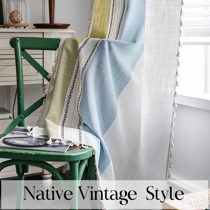 Sutuo Home Boho Curtains 96 inch Length - Image 3