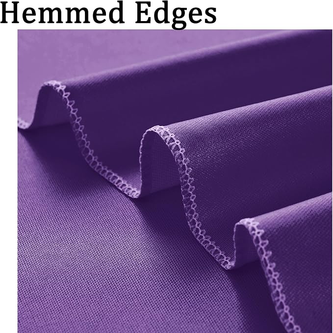 50ftx10ft Wrinkle Free Purple Backdrop Curtains - Image 4