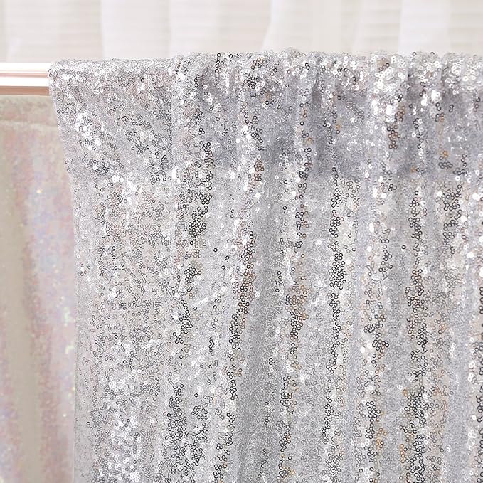 Poise3EHome 6FT x 6FT Sequin Photography Backdrop Curtain - Image 4